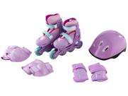 Kit Patins Infantil In Line Zippy Toys Rosa