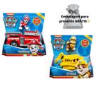 Kit Patrulha canina - Trator Rubble e Bombeiros Marshall