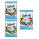 Kit Pcts Bala Frutsy Maçã Verde Coco Banana Framboesa 1,8kg