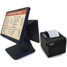 Kit PDV Completo Touchscreen Duplo 15.6 11.6 Intel 8GB RAM SSD 128GB Windows 11 Pro Impressora Termica 80mm Automacao Comercial Frente de Caixa