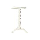 Kit Pé De Mesa Base Trava Veroninha Alumínio Fundido Branco