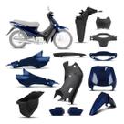 Kit Peças Plásticas Biz 100 Azul Cruzeiro Perolizado 2004 e 2005