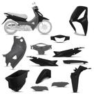Kit Peças Plásticas Biz 125 2006 À 2008 Preto