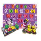 Kit Pedagógico Minnie Mouse Placa Mdf Números Encaixe Forma