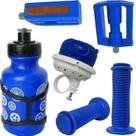 Kit Pedal Buzina Manopla Garrafinha Bicicletas Do Aro 14/16
