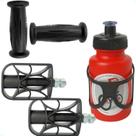 Kit Pedal Punho Garrafinha Infantil P/ Bicicletas do Aro 12