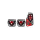 Kit Pedal Vermelho Modelo Esportivo Universal Acrilico - Amil Kar