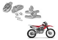 Kit pedaleira CRF 230F Anker de Inóx Polido Off Road