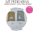 Kit Pedrarias 300g / 500g / 1000g / Strass Cristal Metal Sextavado Termocolante Várias Cores Ideal para Revenda Chap