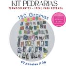 Kit Pedrarias 300g / 500g / 1000g / Strass Cristal Metal Sextavado Termocolante Várias Cores Ideal para Revenda Chap
