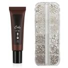 Kit Pedrinhas Cristais Para Decoração C/ Cola De Unha Gel 20g