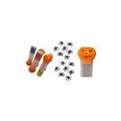 Kit Pegadinha Halloween Aranha + Tubo Bolha Divertido Assustar