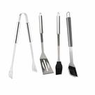 Kit Pegador Pinça Churrasco Gourmet Aço Inox 4 peças Kit Pegador Pinça Churrasco Gourmet Aço Inox 4 peças