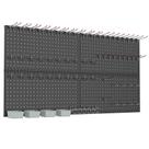 Kit Pegboard WALMANN Metal com acessórios para parede de garagem