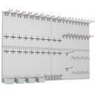 Kit Pegboard WALMANN Metal para armazenamento de ferramentas de garagem na parede