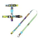 Kit Peitoral H Scooby Doo 2023 Ajustável para Cães M 1,2m FreeFaro
