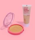 Kit Pele Dailus Base Líquida + Pó Compacto Alta Cobertura 40g