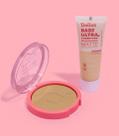 Kit Pele Dailus Base Líquida + Pó Compacto Alta Cobertura 40g