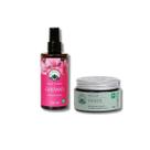 Kit Pele Oleosa Argila Verde + Água Floral De Gerânio