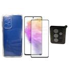 Kit Película 9D Ceramica + Capa Transparente + Pelicula de camera Galaxy A53 5G