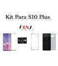 Kit Película de Nano Gel+ Capa Capina+ Película Skin Verso + Película da Câmera Para Samsung Galaxy S10 Plus