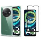 KIt Pelicula Vidro 3D Xiaomi Redmi A3 Novo e Capa Anti Shock Capinha