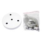KIT Pendente Home Led Redondo Branco - Bronzearte