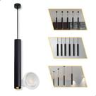 Kit Pendente Tubo Cilíndrico 30cm Completo + Lâmpada Gu10