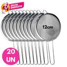 Kit Peneira 12cm Aço Inox Utensílio Cozinha Peneirar Polvilhar Coar Suco Capirinha Drink Jogo