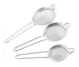Kit Peneira Cozinha Inox 3 Peças - Dolce Home Kit Peneira Cozinha Inox 3 Peças - Dolce Home