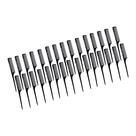 Kit pente carbono dentes largos cabo pontiagudo marco boni