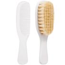 Kit pente e escova para bebê cerdas naturais Kit pente e escova para bebê cerdas naturais
