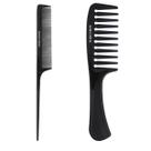 Kit pente fino separador + pente dentes largos uso diario marco boni 2238