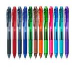 Kit Pentel Caneta Energel Gel X Retrátil BLN105 - 12 cores