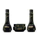 Kit Pequeno Extrato Folha de Mandioca 250ml máscara mandioca shampoo condicionador Raiz Latina