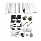 Kit Perfis e Acessorios P/ Box Banheiro Padrao 1,90m Altura x 1,00m Largura Branco VCB-F1B-100-BCO