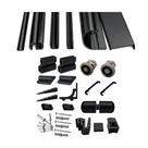 Kit Perfis e Acessorios P/ Box Banheiro Padrao 1,90m Altura x 1,50m Largura Preto VCB-F1B-150-PTO