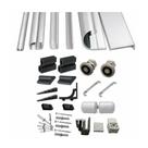 Kit Perfis e Acessorios P/ Box Banheiro Padrao 1,90m Altura x 1,80m Largura Fosco VCB-F1B-180-FCO