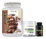 Kit Performance Ativa Nanogen Whey Protein Creatina Testo 950