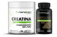 Kit Performance Diária Nanogen Creatina 300g Testo 950