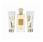 Kit Perfume Ana Al Awwal Golden Nusuk Edp Feminino 100ml + Shower Gel 100ml + Body Lotion 100ml
