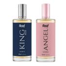 Kit Perfume Angel e King Blue Fragrância Importada Raaf Cosmetics - 30ml