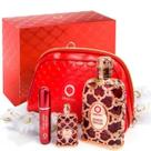 Kit Perfume Árabe Amber Rouge Orientica Eua de Parfum Feminino 80ml, 7,5ml e Necessaire