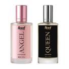 Kit Perfume Feminino Angel e Queen Fragrância Importada Raaf Cosmetics - 30mL