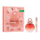 Kit Perfume Feminino Colors Woman Rose Intenso de Benetton EDP 80ml + Travel Size 10ml