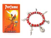 Kit Perfume Iansã Força Coragem Espiritual e Pulseira Orixás