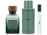 Kit Perfume Masculino Adolfo Dominguez Bambu Eau de Parfum 120ml + Desodorante 150ml + Eau de Parfum Travel Size 10ml