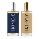 Kit Perfume Masculino King e King Blue Fragrância Importada Raaf Cosmetics - 30ml