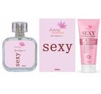 Kit Perfume Sexy 100ml + Creme Hidratante 100g Feminino Parfum Amei Cosméticos Kit Perfume Sexy 100ml + Creme Hidratante 100g Feminino Parfum Amei Cosméticos