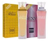 Kit Perfumes Paris Elysees Sexy Woman + Billion Woman - Paris Elysses 100ml Kit Perfumes Paris Elysees Sexy Woman + Billion Woman - Paris Elysses 100ml